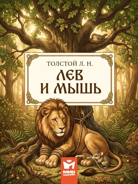Лев и мышь - басня Льва Толстого