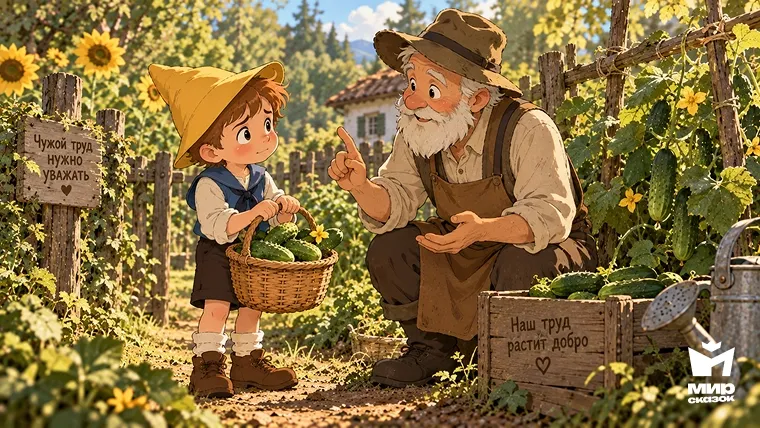 Фунтик вернул огурцы сторожу